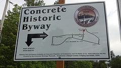 Tourism sign - Concrete, Washington