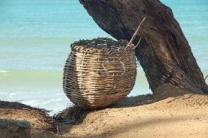 Basket on the beach by laurent on Flickr
