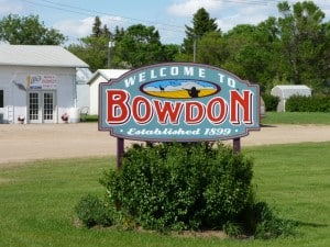 Bowden, ND sign