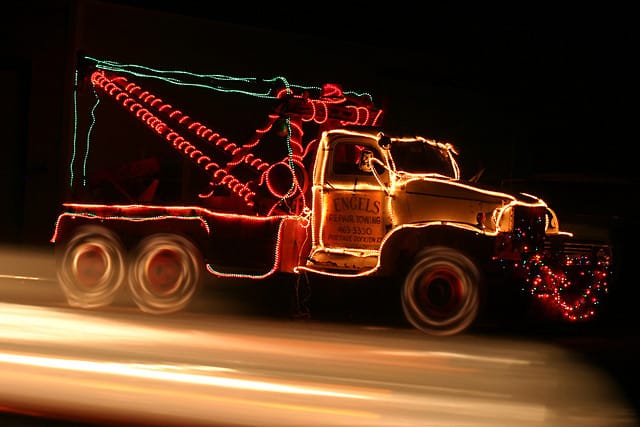 Holiday Tow Truck. CC by David Dennis on Flickr