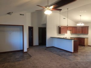 In place of a dilapidated property, Randolph, Nebraska, now has a new energy efficient spec home. Photo provided by Gary A. Van Meter, Revitalize Randolph. 