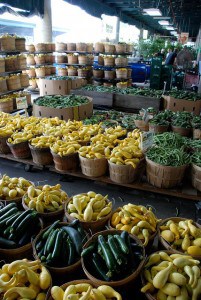 Baskets at Nashville Farmers Market by Rex Hammock