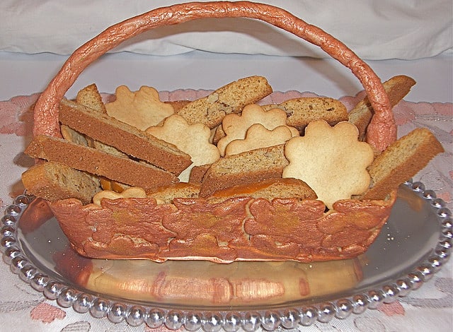 Basket made of cookies. Photo CC by Linda Khachadurian on Flickr