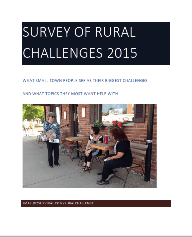 What rural people say they need: the Survey of Rural Challenges