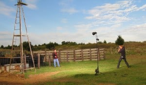 professional photographer doing a rural portrait. Photo by Joe McCray. 