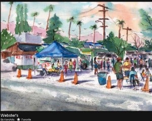 Fancy Food Truck Friday Keni Arts painting