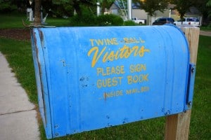 Mailbox guest book. Photo CC by Scott McLeod.