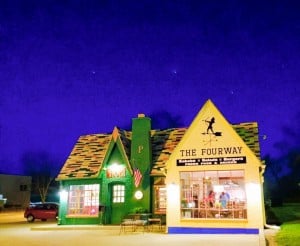 The Fourway Cafe, Cuba, Missouri. Photo by Jane S. Reed.