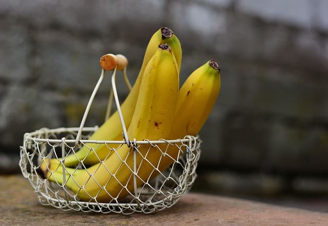 Bananas in a basket