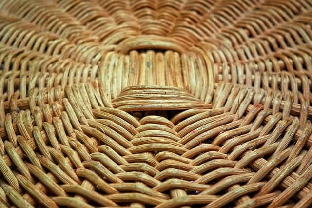 Pattern on the bottom of a basket