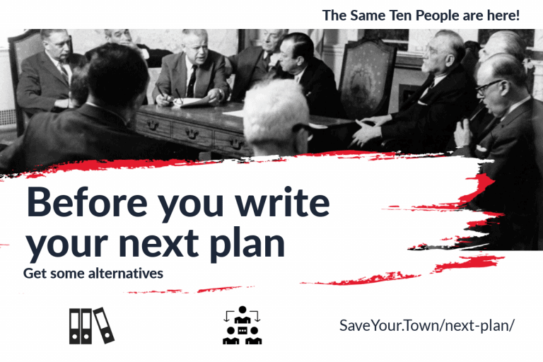 Community engagement planning: old way vs. Idea Friendly way