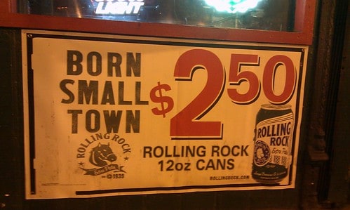 Rolling Rock: Born Small Town campaign