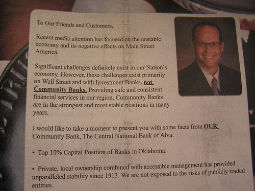 Small Town banks know lots that big banks don’t