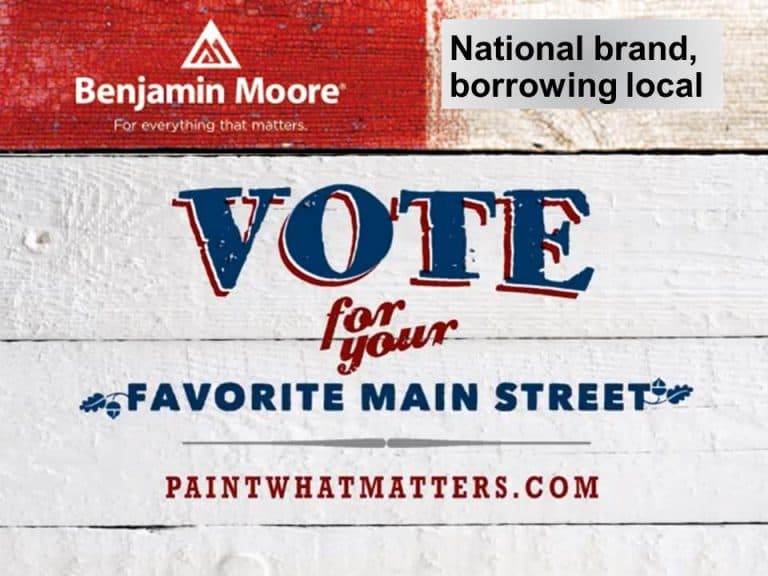 How to identify your national brand with local ties